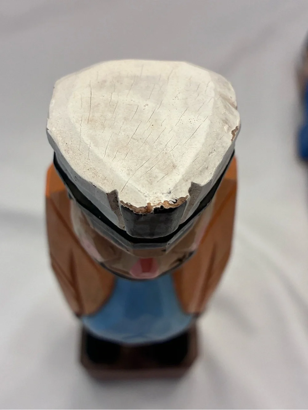 Vintage hand carved sea captain and first mate